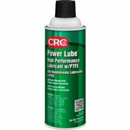 CRC CRC Power Lube Industrial High Performance Lubricant wPTFE, 11 Oz, Aerosol, Petroleum Solvent 3045